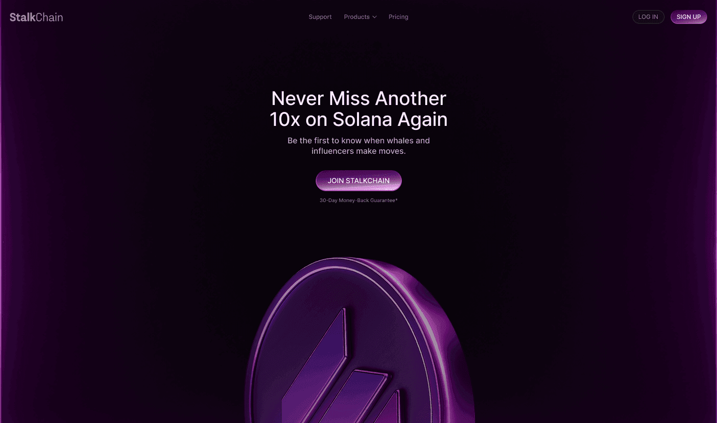 Stalkchain, websites