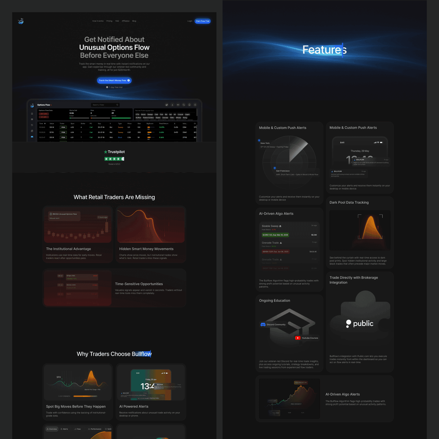 Final Bullflow homepage