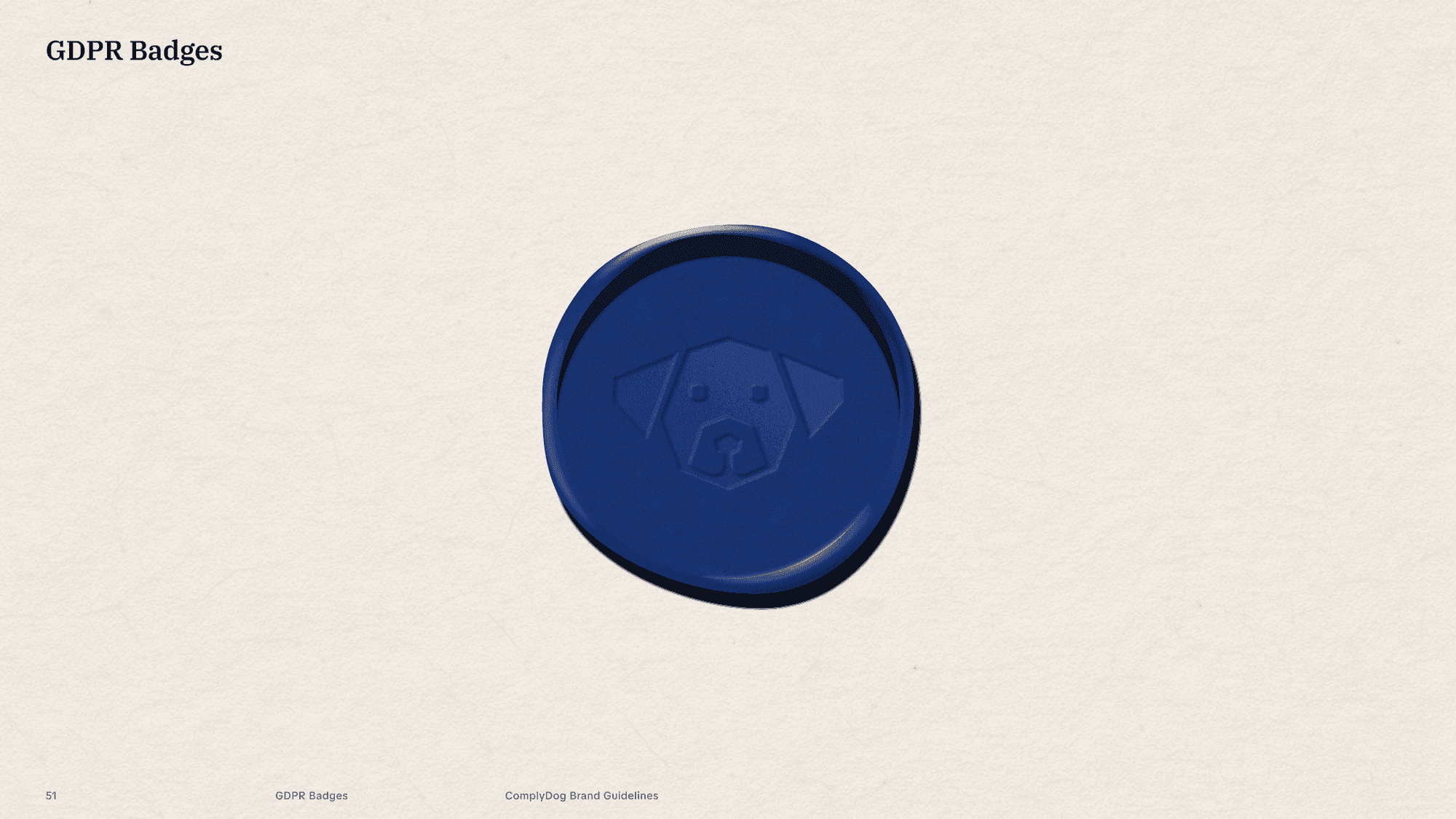 ComplyDog GDPR badges intro slide