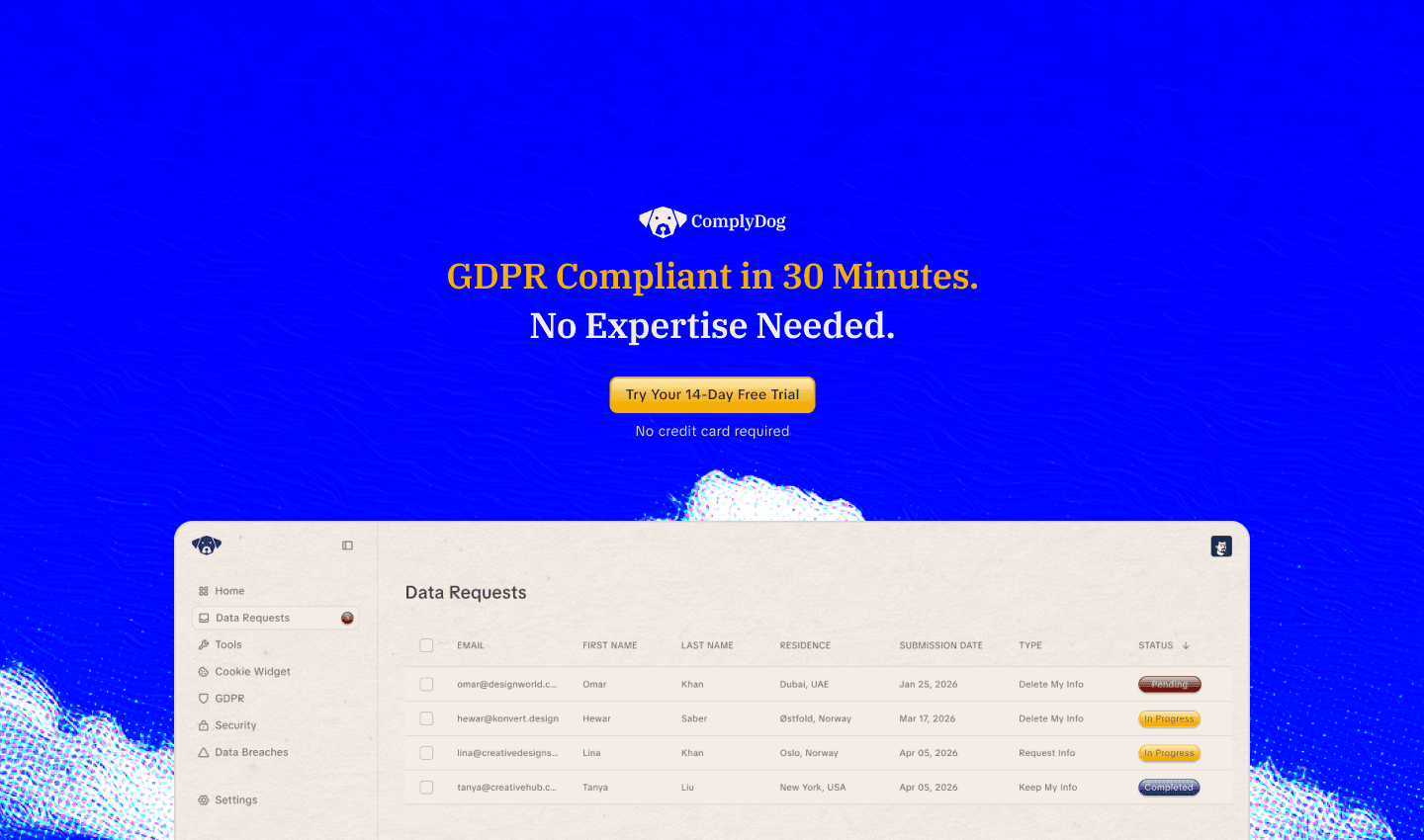 ComplyDog: Full rebrand, website, and product design to move ComplyDog upmarket toward enterprise.
