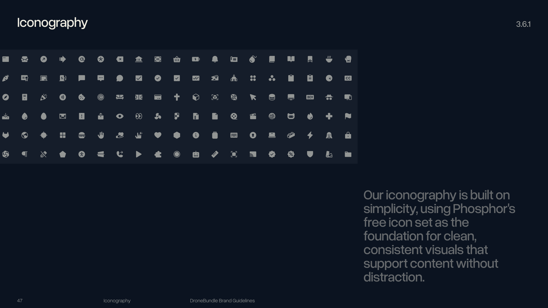 DroneBundle iconography slide
