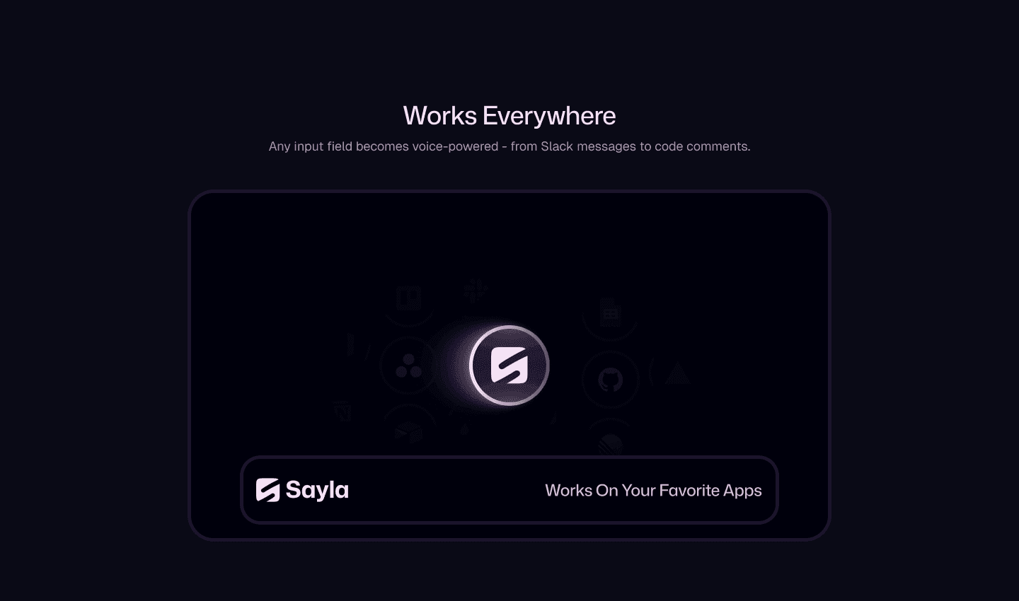 Sayla product across platforms